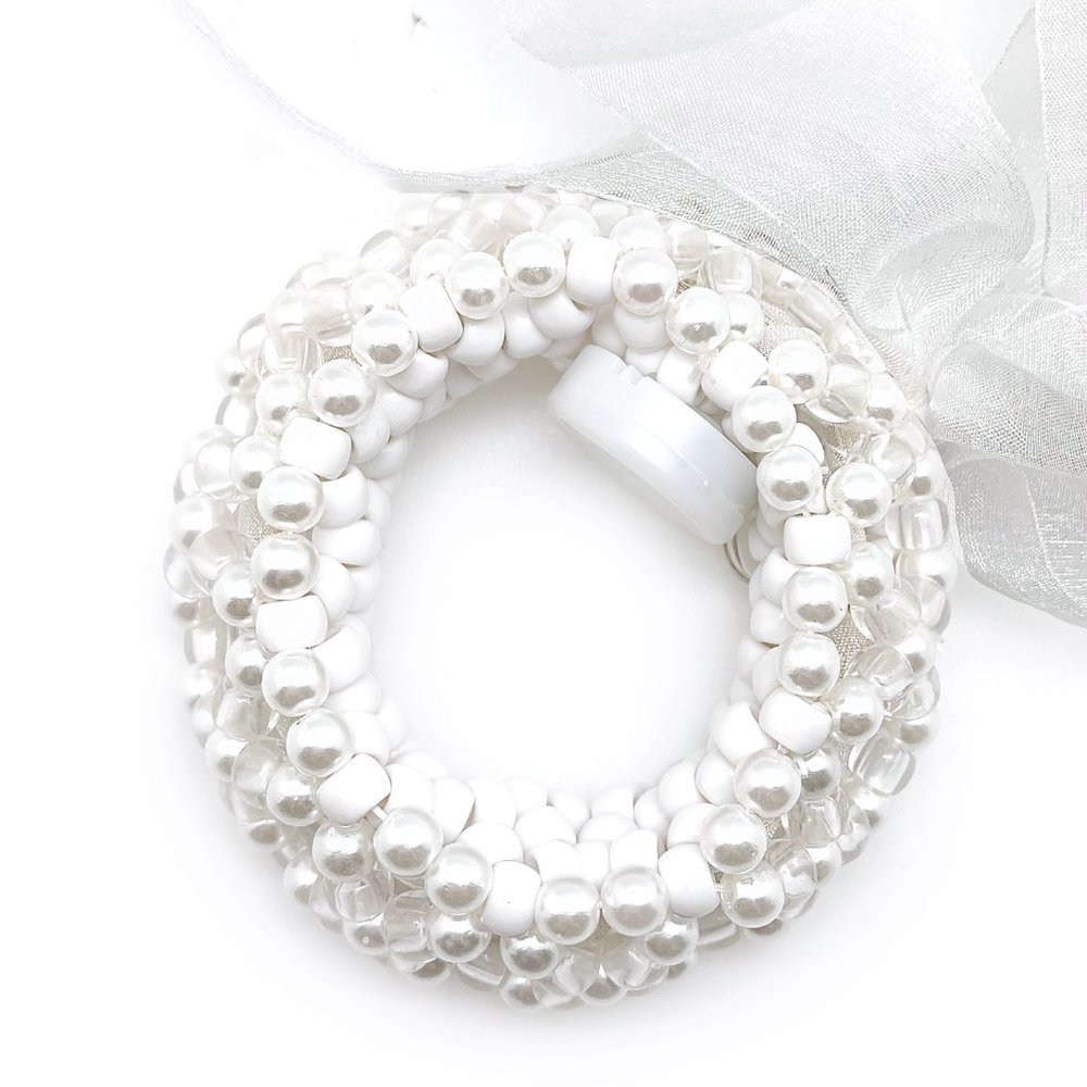 LASR Marry Me Light Up Ribbon Rave Kandi Bracelet - Picture 5 of 6